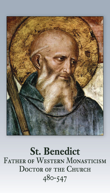 St. Benedict Prayer Card